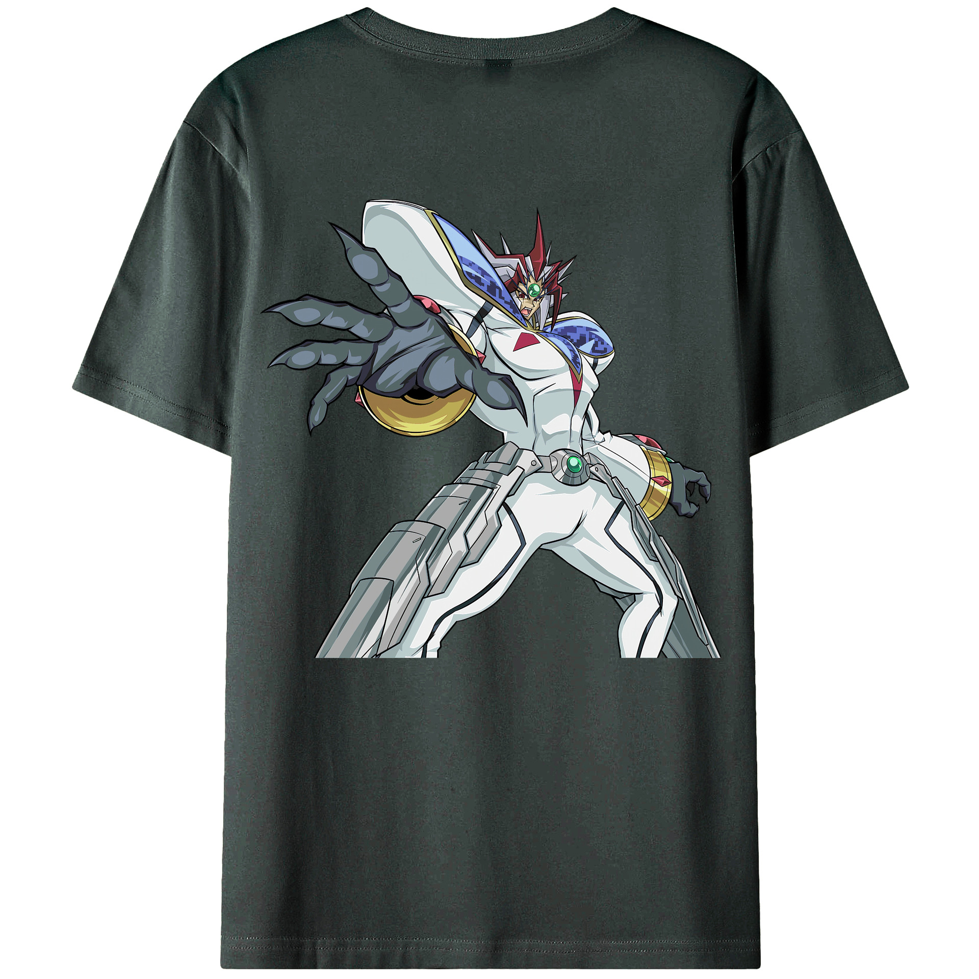 （画像用） 遊☆戯☆王 Yu-Gi-Oh! 綿100％ メンズ半袖Tシャツ（バックプリント） 通気性